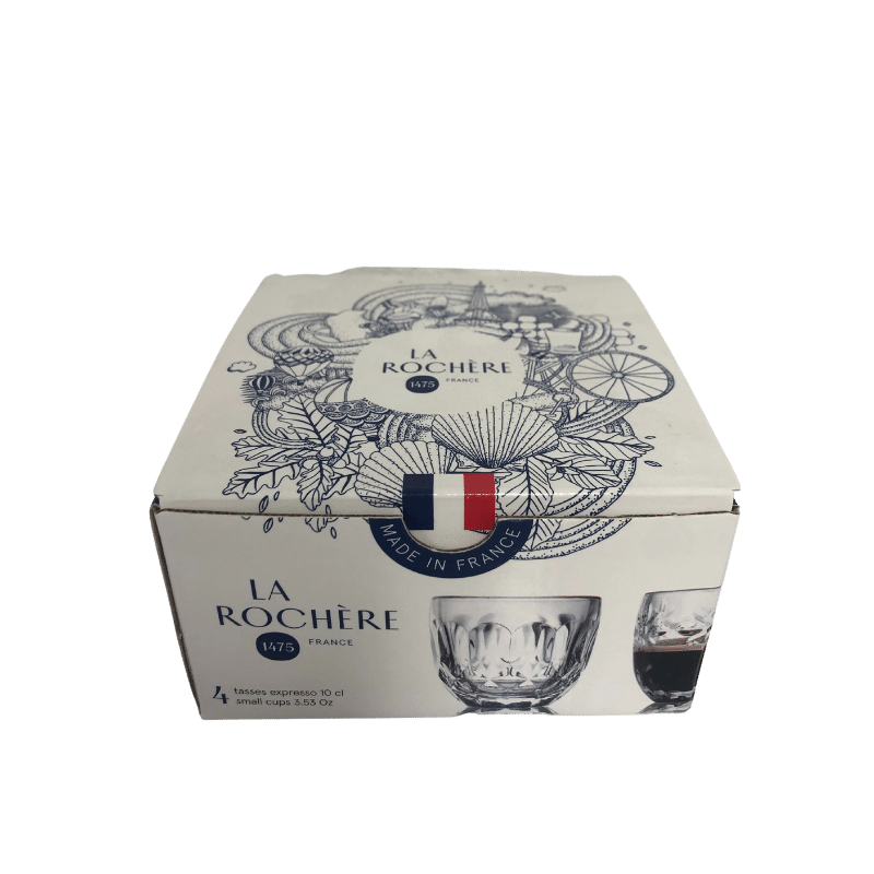 Espresso-Set 4 Gläser La Rochere von La Rochère bei Araxxon - Hochwertiges griechisches Produkt. Espresso-Set 4 Gläser La Rochere από La Rochère στο Araxxon - Αυθεντικό ελληνικό προϊόν.